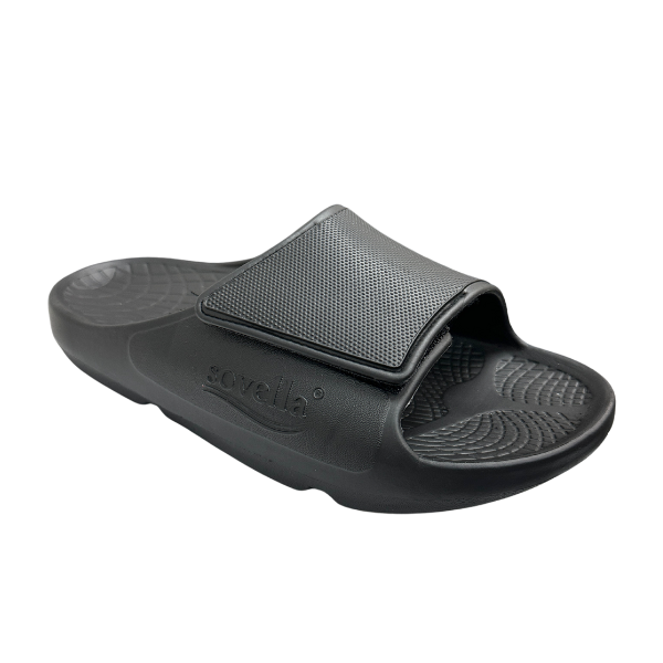 Sovella Active Comfort Sandals Men's Velcro Slide Black