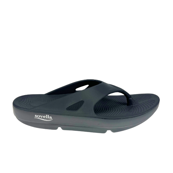 Sovella Active Comfort Sandals Men's Thong Dark Grey