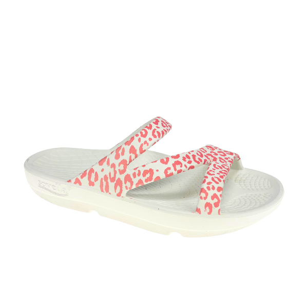Sovella Active Comfort Sandals Women's Slide Pink/Leopard