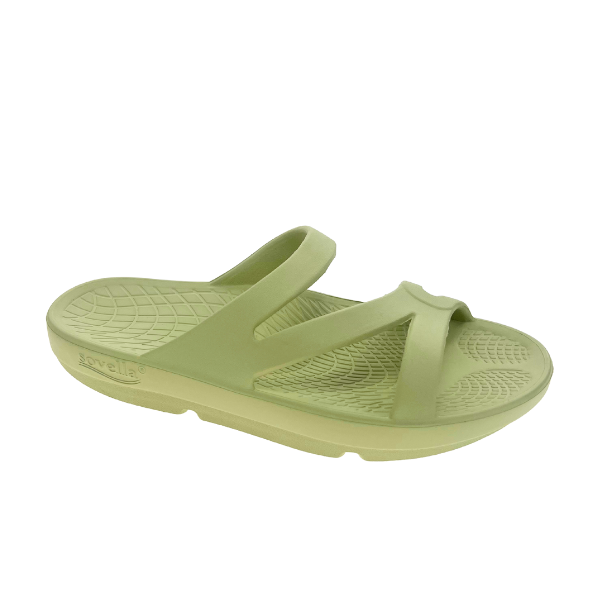 Sovella Active Comfort Sandals Women's Green Slide