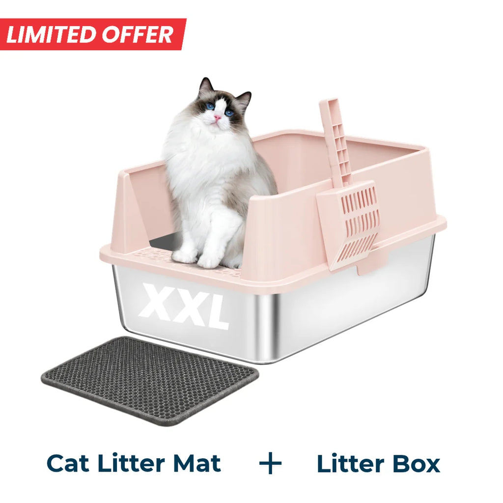 XXL 304 Stainless Steel Cat Litter Box