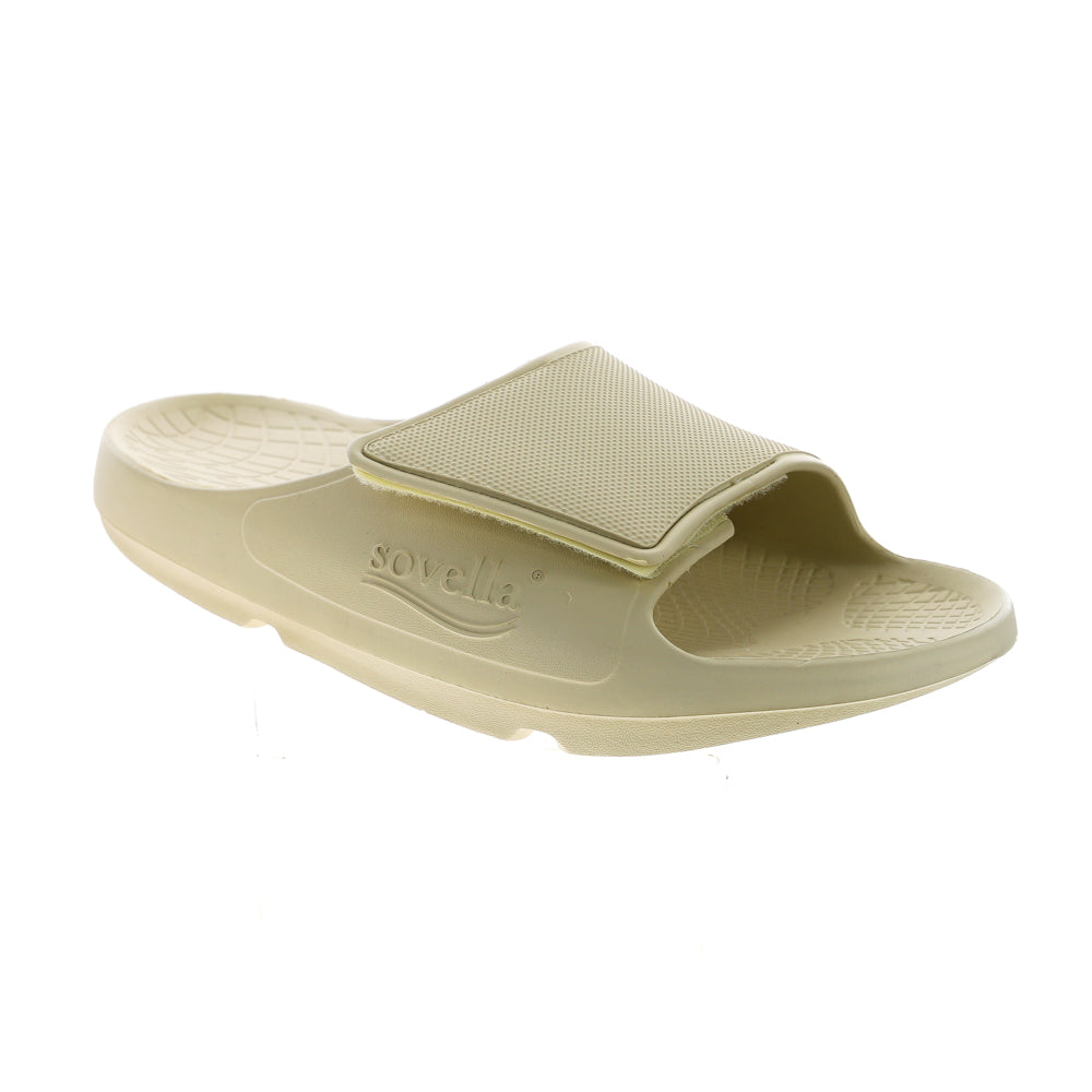 Sovella Active Comfort Sandals Men's Velcro Slide Bone